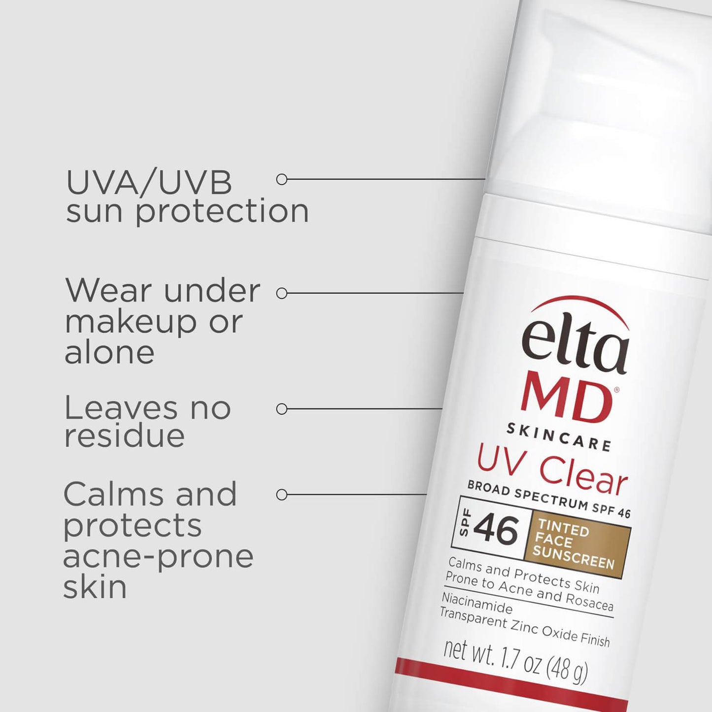 EltaMD UV Clear SPF46 Tinted Face Sunscreen | Bev Sidders Skincare