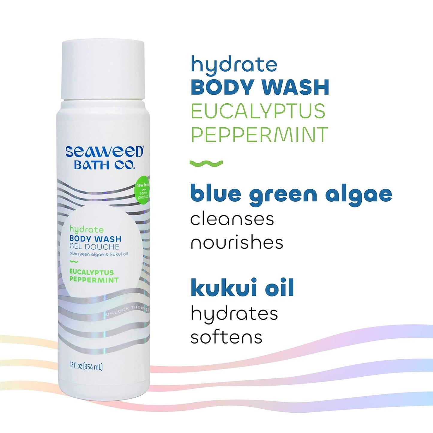 Seaweed Bath Co. Body Wash Eucalyptus Peppermint | Bev Sidders Skincare